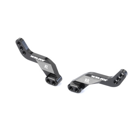 GT ALU REAR SHOCK PLATE - 3 MOUNTING POSITIONS (L+R) - XRAY - 352394