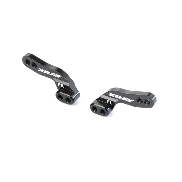 GT ALU FRONT SHOCK PLATE - 2 MOUNTING POSITIONS (L+R) - XRAY - 352396