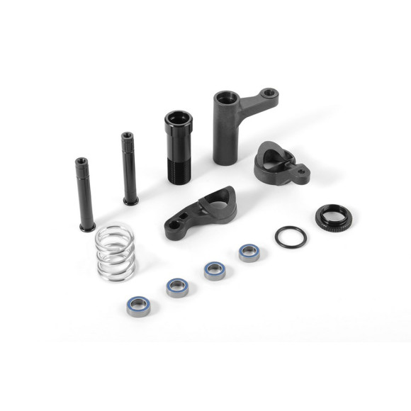 XB8'16 SERVO SAVER COMPLETE SET - GRAPHITE - 352505 - XRAY