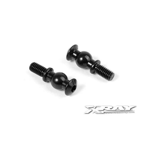 BALL STUD 6.8MM WITH BACKSTOP L 6MM - M4 (2) - 352655 - XRAY
