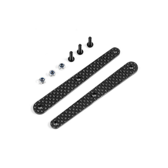 GRAPHITE INSERT FOR SHORT REAR COMPOSITE BRACE - SET - 353281 - XRAY