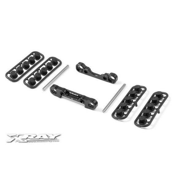 ALU REAR LOWER SUSP. HOLDERS SET- SQUARE ADJ. ROLL-CENTER - 353304 - 