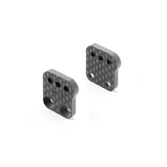 GRAPH. EXTENSION ALU REAR UPRIGHT - 2MM -2 DOTS (1+1) - XRAY - 353396