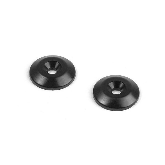 COMPOSITE REAR WING SHIM - BLACK (2) - 353565 - XRAY