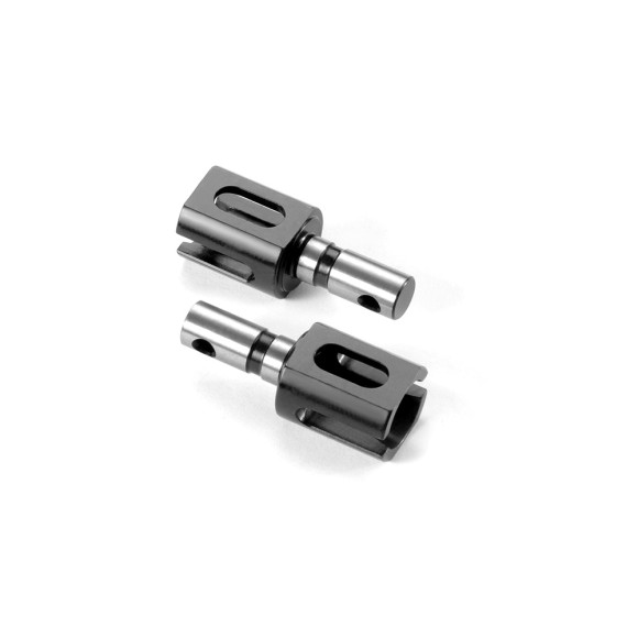 LARGE CENTER DIFF OUTDRIVE ADAPTER - HUDY STEEL (2) - 355072 - XRAY