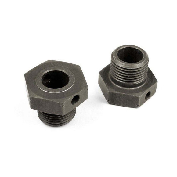 "ALU WHEEL AXLE OFFSET ""+1MM"" - HARD COATED (2) - 355251 - XRAY"