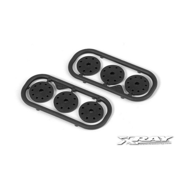 "SHOCK PISTON SET 8-HOLE (1.2  1.3) 10-H. (1.1MM) - DELRIN - V3 - 358