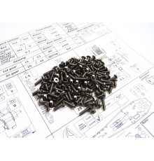 Kit de visserie titane hexagonale MTX-6R - HIRO SEIKO - 48089