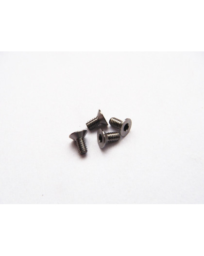  Titanium Hex Socket Flat Head Screw M2x4 (4) - 48111 - HIRO SEIKO