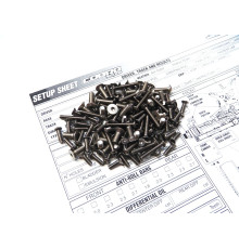 Kit de visserie titane hexagonale Cobra SRX8 - HIRO SEIKO - 48179