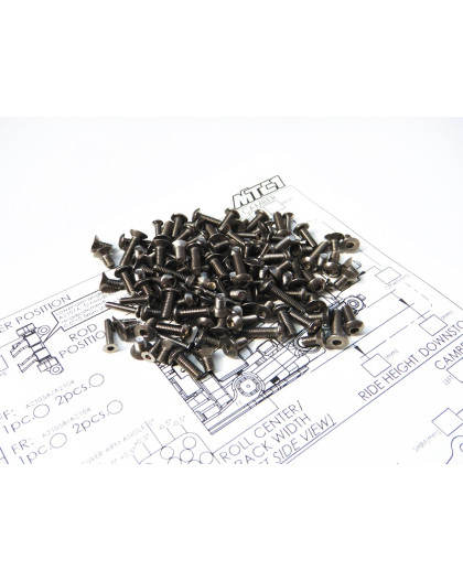 Kit de visserie titane hexagonale MTC1 - HIRO SEIKO - 48181