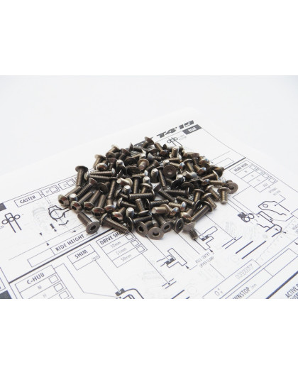 Kit de visserie titane hexagonale T4'19 - HIRO SEIKO - 48395