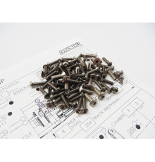Kit de visserie titane hexagonale MRX-6R - HIRO SEIKO - 48391