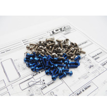 Kit de visserie titane/alu hexagonale RC10TC7.2 - HIRO SEIKO - 48394