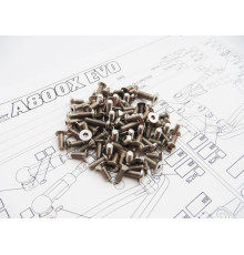 Kit de visserie titane hexagonale A800X EVO - HIRO SEIKO - 48430