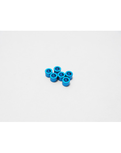  3mm Alloy Spacer Set (4.0t) [T-Blue] - 48487 - HIRO SEIKO