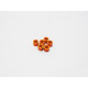 Rondelles alu 3mm 5.0mm (6) Orange - HIRO SEIKO - 48498
