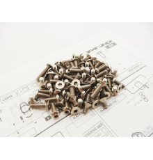 Kit de visserie titane hexagonale T4'20 - HIRO SEIKO - 48579