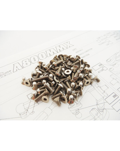  A800MMX Titanium Hex Socket Screw Set - 48592 - HIRO SEIKO