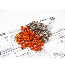 Kit de visserie titane/alu hexagonale T4F'21 - HIRO SEIKO - 48610