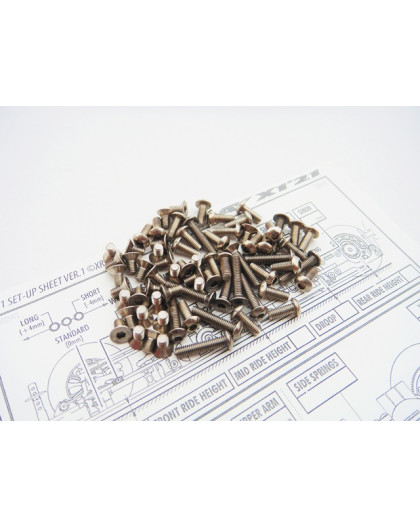 Kit de visserie titane hexagonale X1'21 - HIRO SEIKO - 48636