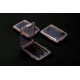Mini case 35x25x6mm black (x3) - HIRO SEIKO - 48658
