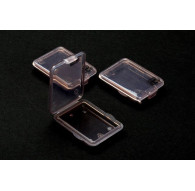 Mini case 35x25x6mm black (x3) - HIRO SEIKO - 48658