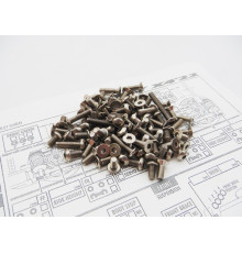 Kit de visserie titane hexagonale X4 - HIRO SEIKO - 48674