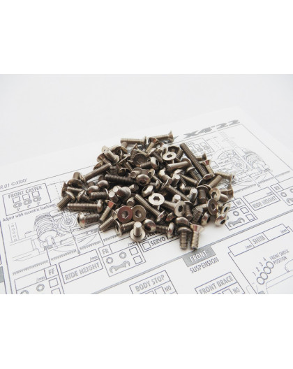 Kit de visserie titane hexagonale X4 - HIRO SEIKO - 48674
