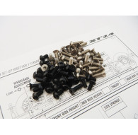 X1'24 Titan/Alum Hex Socket Screw Set Black - 48909 - HIRO SEIKO