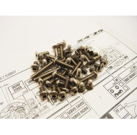 X4'25 Titanium Hex Socket Screw Set 117 pcs - HIRO SEIKO - 48966