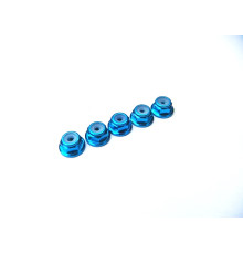  2mm Alloy Flange Nylon Nut [TAMIYA-Blue] - 69231 - HIRO SEIKO