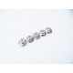  2mm Alloy Flange Nylon Nut [Silver] - 69230 - HIRO SEIKO
