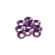 Rondelles cuvettes alu 4mm Violet - HIRO SEIKO - 69257