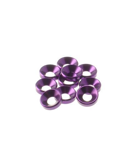 Rondelles cuvettes alu 4mm Violet - HIRO SEIKO - 69257