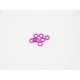 Rondelles alu 3mm (0.5t-0.75t-1.0t) Violet - HIRO SEIKO - 69451