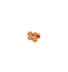 Ecrous nylstop alu 4mm Orange - HIRO SEIKO - 69559