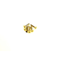  Hex Flat Screw M3x12 [24K_Gold] - 69579 - HIRO SEIKO