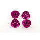  4mm Alloy Serrated Wheel Nut [Purple] - 69593 - HIRO SEIKO