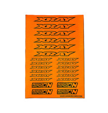 Stickers sheet Xray Fluo orange Size A5 - AIGOIN RACING - AR3002