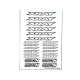 Stickers sheet Xray White Size A5 - AIGOIN RACING - AR3005