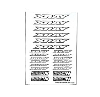 Stickers sheet Xray White Size A5 - AIGOIN RACING - AR3005