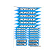 Stickers sheet Xray Blue Size A5 - AIGOIN RACING - AR3007