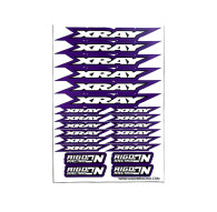 Stickers sheet Xray Purple Size A5 - AIGOIN RACING - AR3008