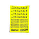 Stickers sheet Ultimate Fluo yellow Size A6 - AIGOIN RACING - AR3017