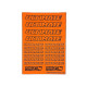 Stickers sheet Ultimate Fluo orange Size A6 - AIGOIN RACING - AR3018