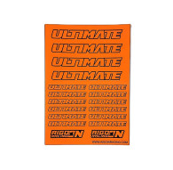 Stickers sheet Ultimate Fluo orange Size A6 - AIGOIN RACING - AR3018