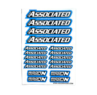 Stickers sheet Associated Blue Size A5 - AIGOIN RACING - AR3015