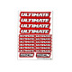 Stickers Ultimate Rouge sur format A6 - AIGOIN RACING - AR3022