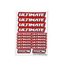 Stickers Ultimate Rouge sur format A6 - AIGOIN RACING - AR3022